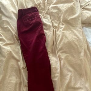 Burgundy Gap Curvy Fit Pants Size 2